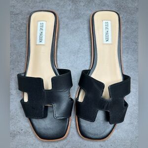 Steve Madden Hadyn Leather Slide Sandals | Women’s 9.5